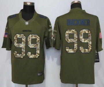 DeForest Buckner San Francisco 49ers green Salute To Service jersey