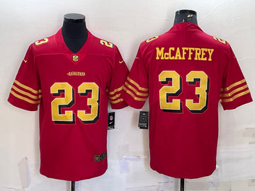 Custom San Francisco 49ers red Vapor jersey
