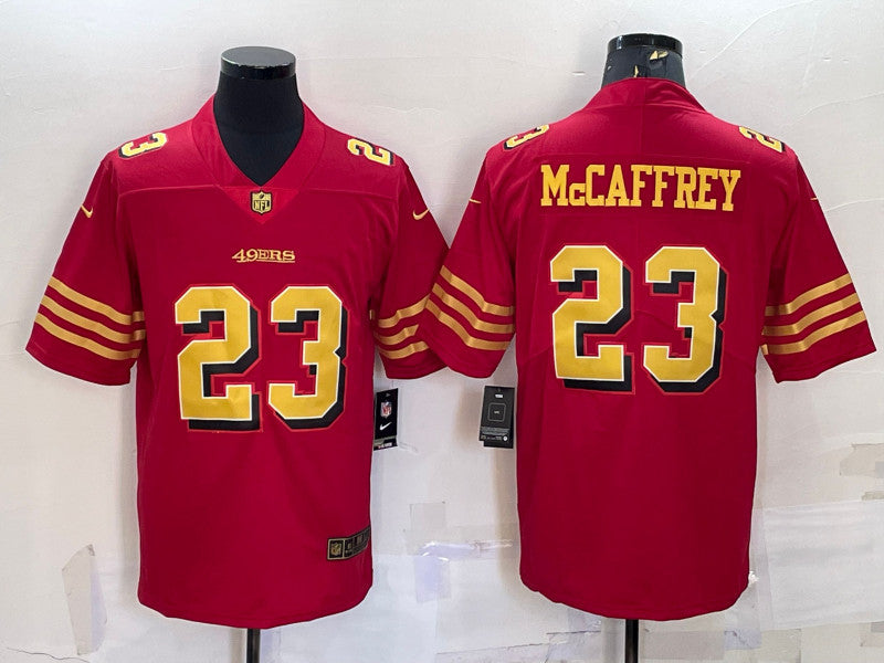 Custom San Francisco 49ers red Vapor jersey