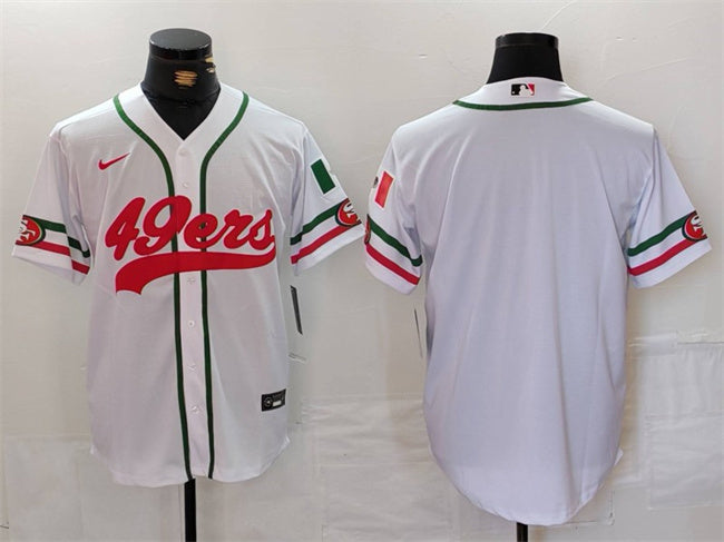 Custom San Francisco 49ers white jersey