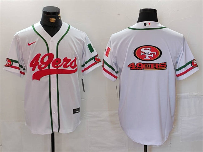 Logo San Francisco 49ers white jersey