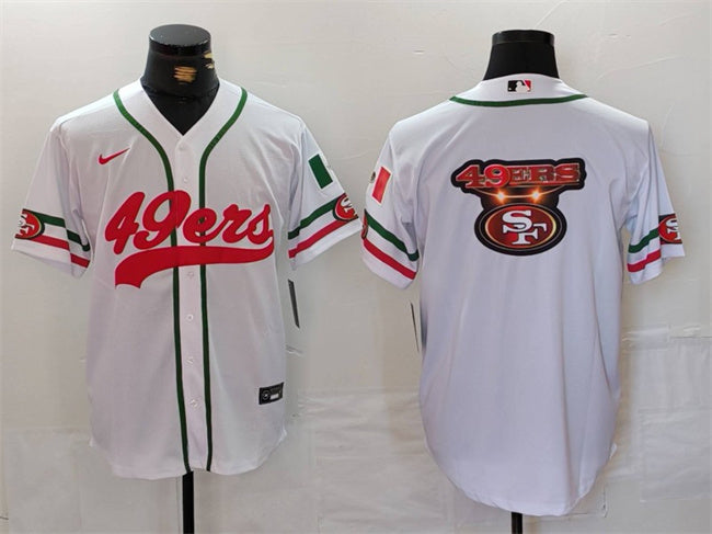 Logo San Francisco 49ers white jersey