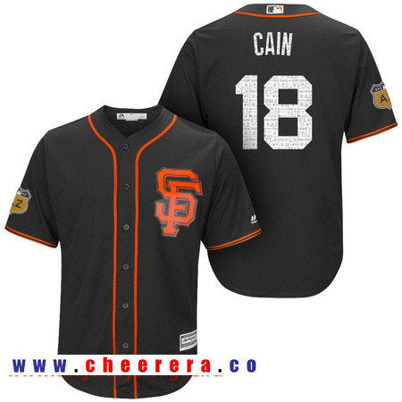 Matt Cain San Francisco Giants black jersey