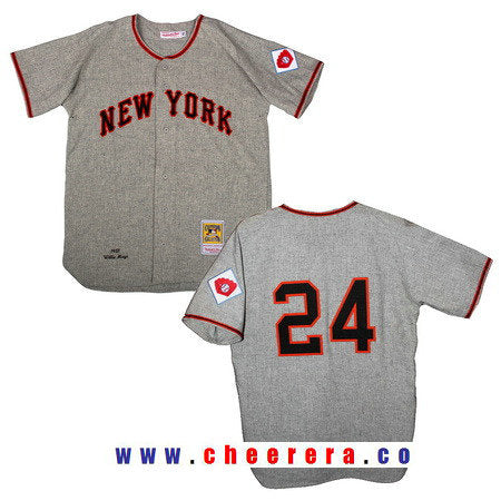 Willie Mays San Francisco Giants gray Cooperstown jersey
