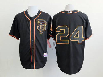Willie Mays San Francisco Giants black jersey