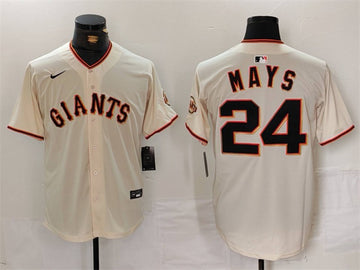 Willie Mays San Francisco Giants cream Limited jersey