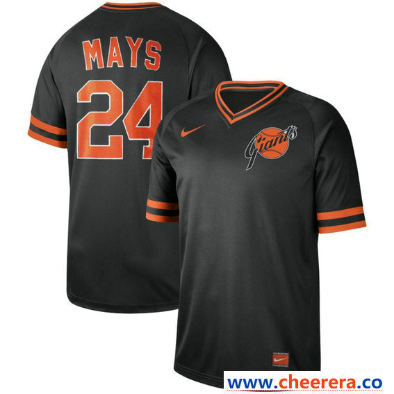 Willie Mays San Francisco Giants navy Legend jersey