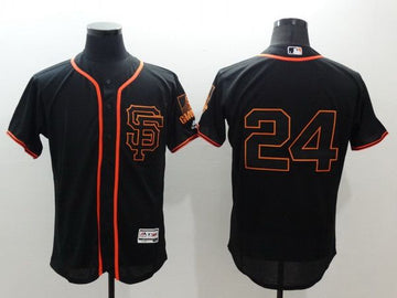 Willie Mays San Francisco Giants black jersey