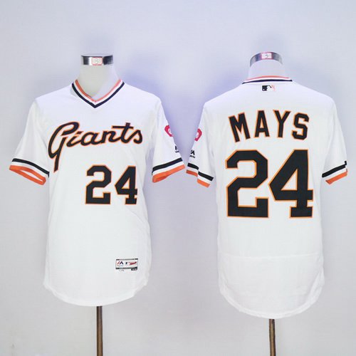 Willie Mays San Francisco Giants white jersey
