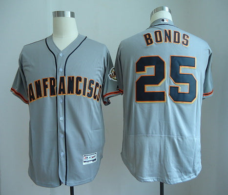 Barry Bonds San Francisco Giants gray Road jersey