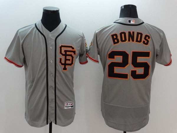 Barry Bonds San Francisco Giants gray jersey
