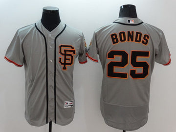 Barry Bonds San Francisco Giants gray jersey
