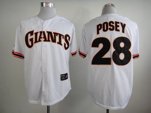 Buster Posey San Francisco Giants white jersey