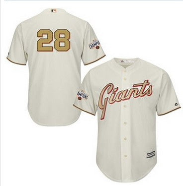 Buster Posey San Francisco Giants cream jersey
