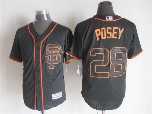 Buster Posey San Francisco Giants black Alternate jersey