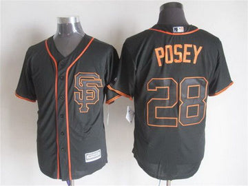 Buster Posey San Francisco Giants black Alternate jersey