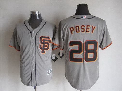 Buster Posey San Francisco Giants gray Alternate jersey