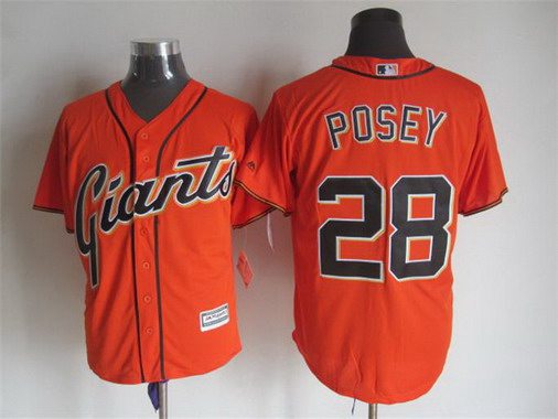 Buster Posey San Francisco Giants orange Alternate jersey