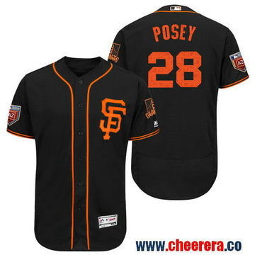 Buster Posey San Francisco Giants black jersey