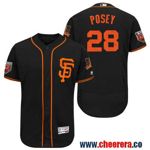 Buster Posey San Francisco Giants black jersey