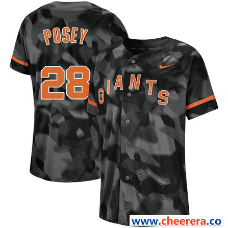 Buster Posey San Francisco Giants black Fashion jersey
