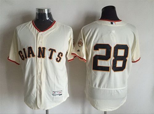 Buster Posey San Francisco Giants cream jersey