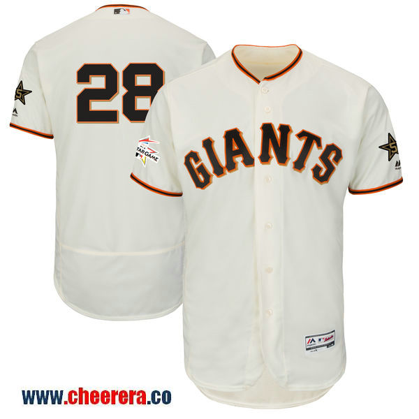 Buster Posey Majestic San Francisco Giants cream All-Star jersey
