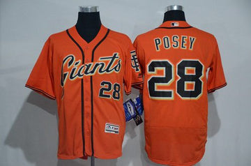 Buster Posey Name San Francisco Giants orange jersey