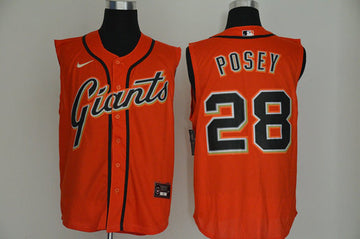 Buster Posey San Francisco Giants orange jersey