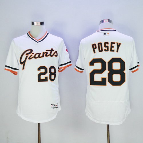 Buster Posey San Francisco Giants white jersey