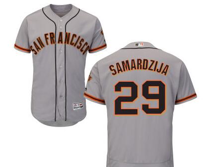Jeff Samardzija San Francisco Giants gray Road jersey