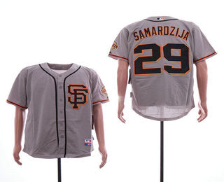 Jeff Samardzija San Francisco Giants gray jersey