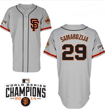 Jeff Samardzija San Francisco Giants gray jersey