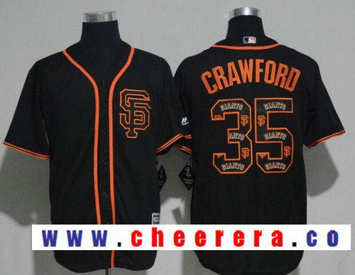 Brandon Crawford San Francisco Giants black jersey