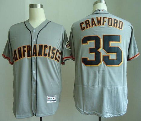 Brandon Crawford San Francisco Giants gray Road jersey