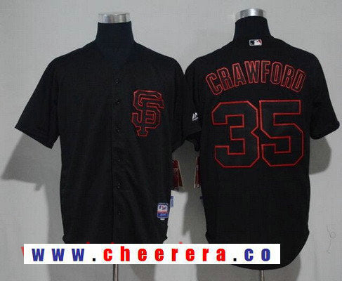 Brandon Crawford San Francisco Giants black Lights Out jersey