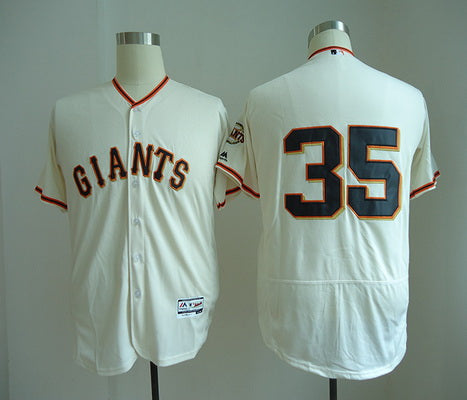 Brandon Crawford No Name San Francisco Giants cream Home jersey