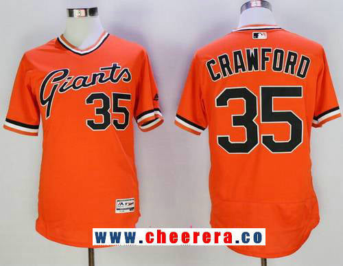 Brandon Crawford San Francisco Giants orange jersey