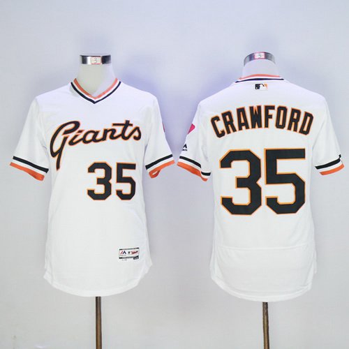 Brandon Crawford San Francisco Giants white jersey