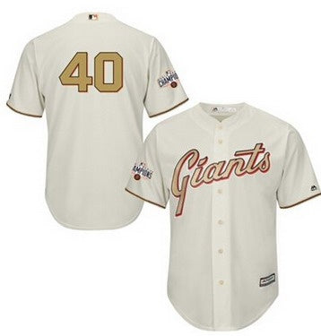 Madison Bumgarner San Francisco Giants cream jersey