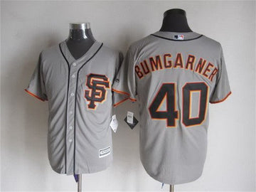 Madison Bumgarner San Francisco Giants gray Alternate jersey