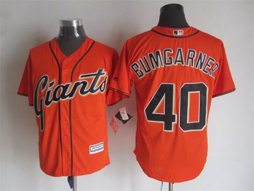 Madison Bumgarner San Francisco Giants orange Alternate jersey