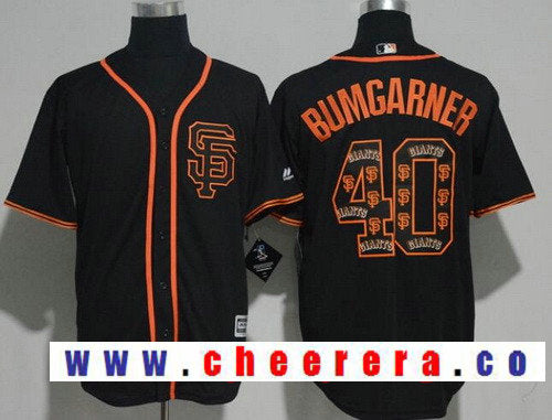 Madison Bumgarner San Francisco Giants black jersey