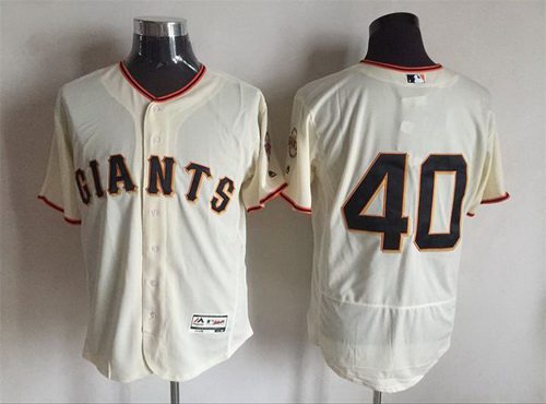 Madison Bumgarner San Francisco Giants cream jersey