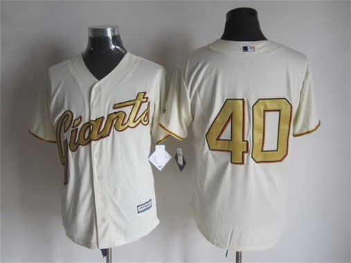 Madison Bumgarner San Francisco Giants cream jersey