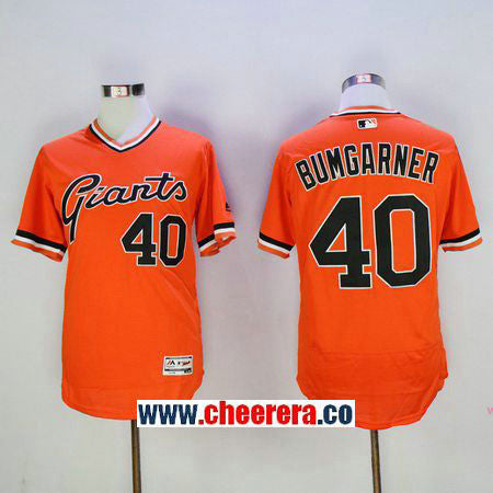 Madison Bumgarner San Francisco Giants orange jersey