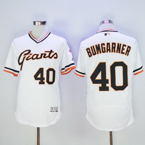 Madison Bumgarner San Francisco Giants white jersey