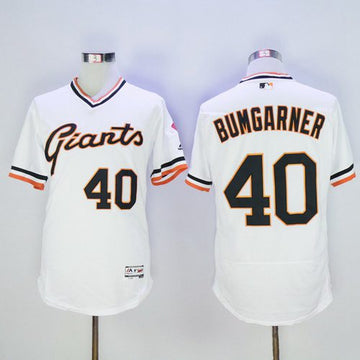 Madison Bumgarner San Francisco Giants white jersey
