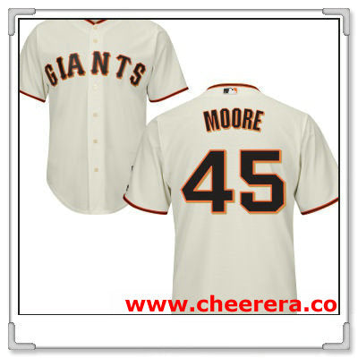 Matt Moore San Francisco Giants cream Home jersey