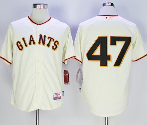 Johnny Cueto San Francisco Giants cream Home jersey